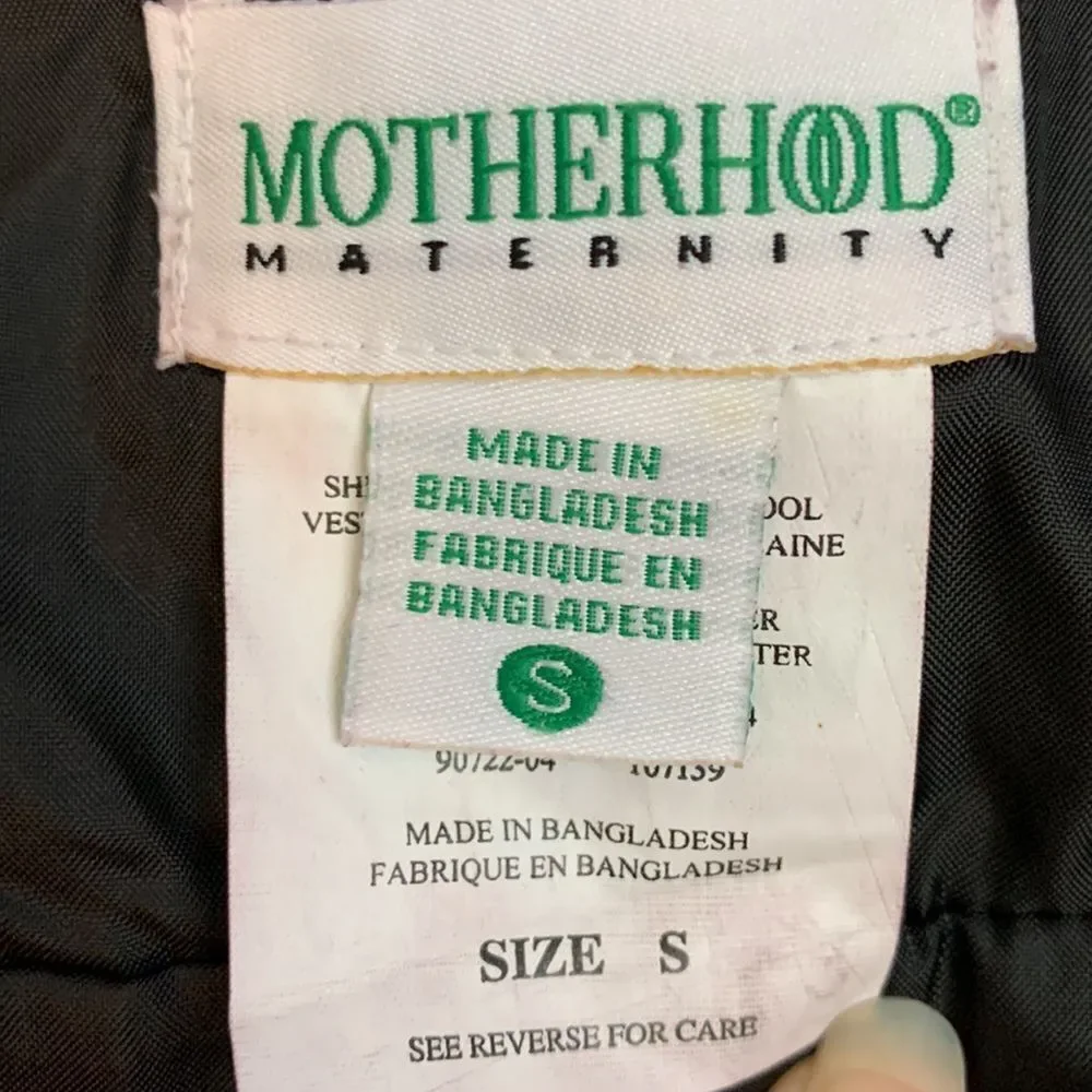 Motherhood Maternity Wool Midi Skirt S Gray/ Black